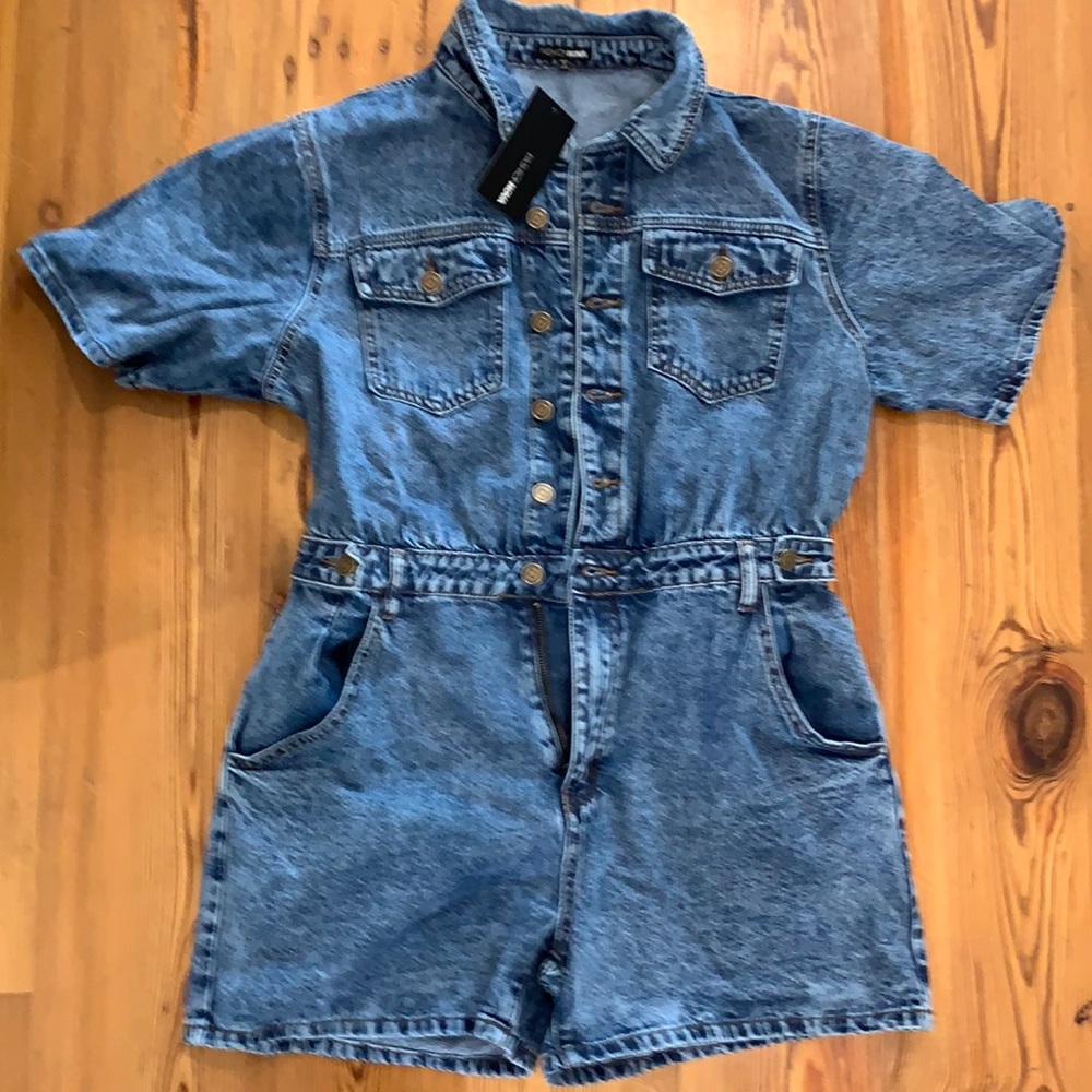 Denim Romper